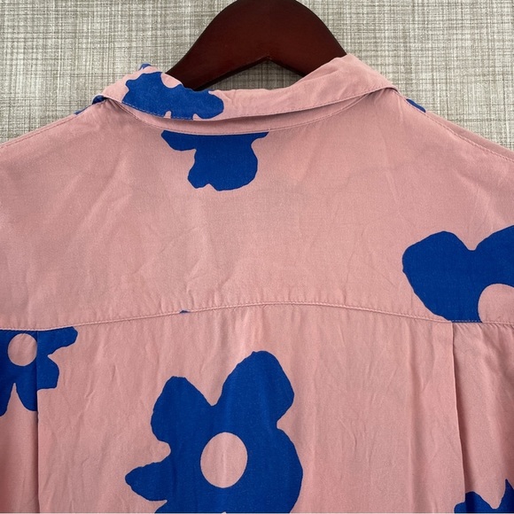 Urban Outfitters Floral Hawaiian 100% Viscose Button Down Short Sleeve Men's S - Picture 10 of 11